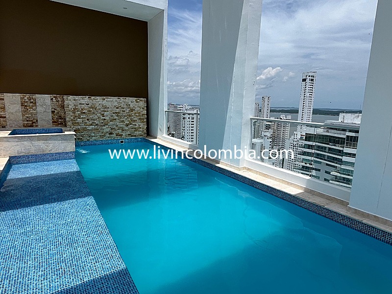Bocagrande Loft - Con vista al mar y a la bahía de Cartagena 702MGL