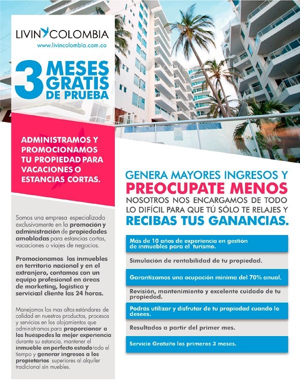 Administramos y promocionamos tu propiedad para vacaciones o estancias cortas. Tres meses gratis de prueba.